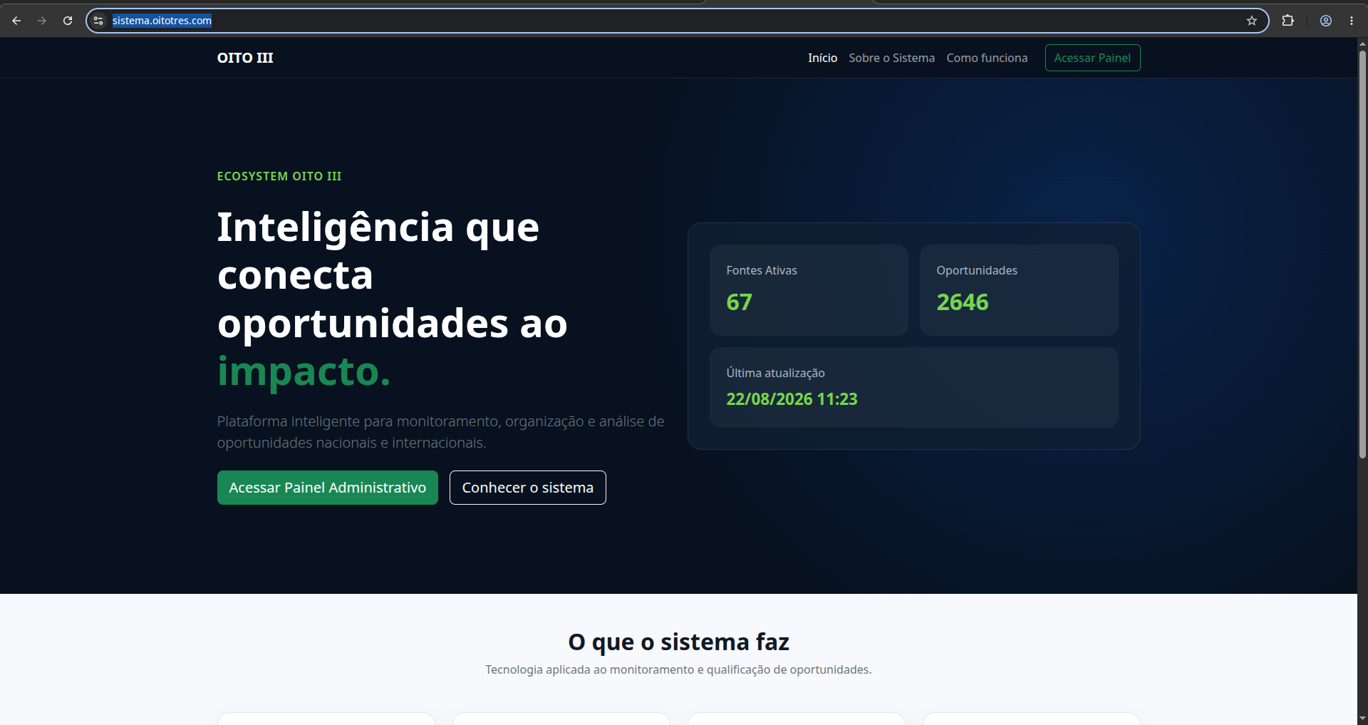 Screenshot of Ecosystem OITO III